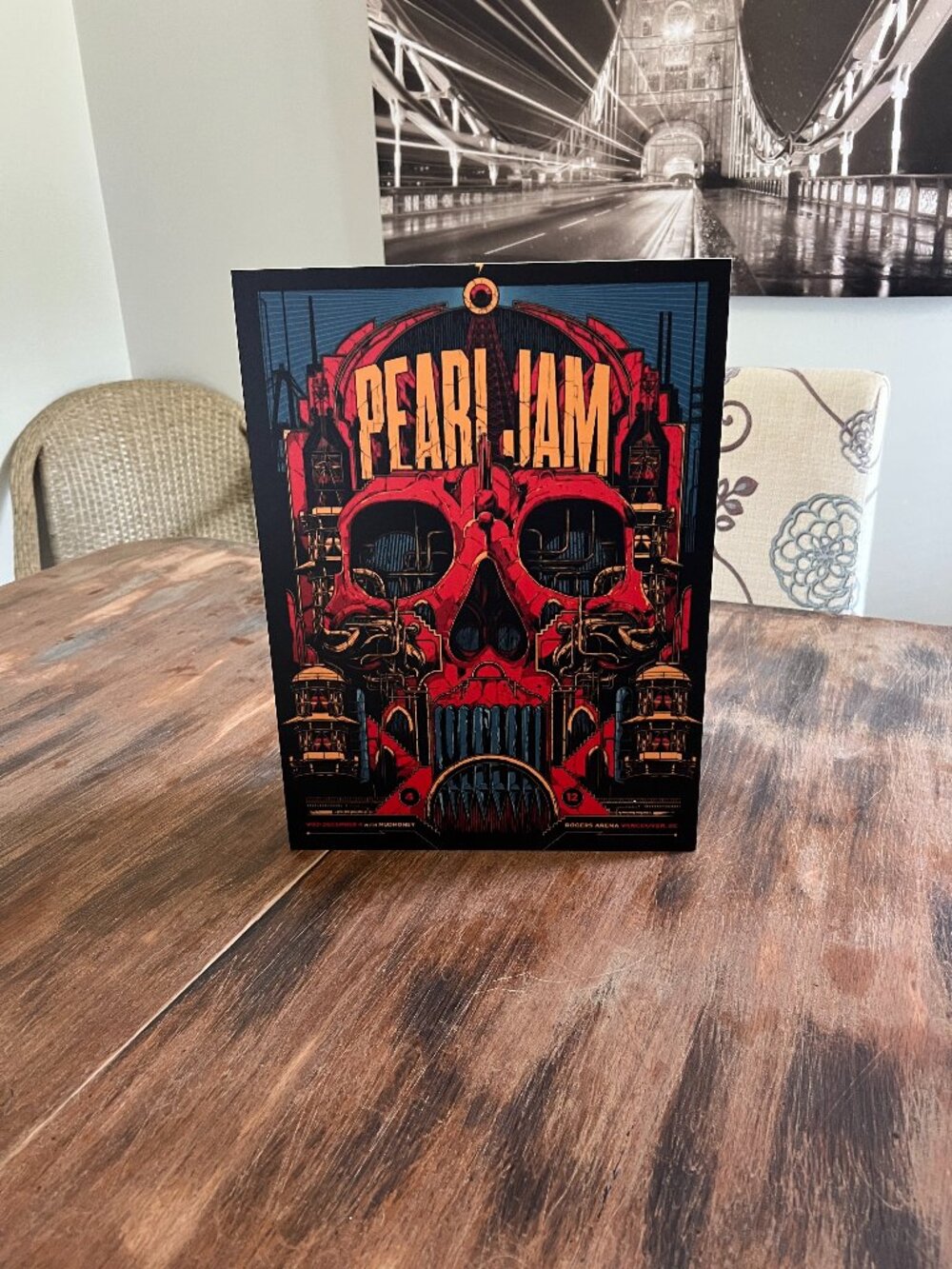 Pearl Jam Vancouver Concert Poster 12x16 PVC Print – Grunge Rock Wall Art